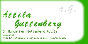 attila guttenberg business card